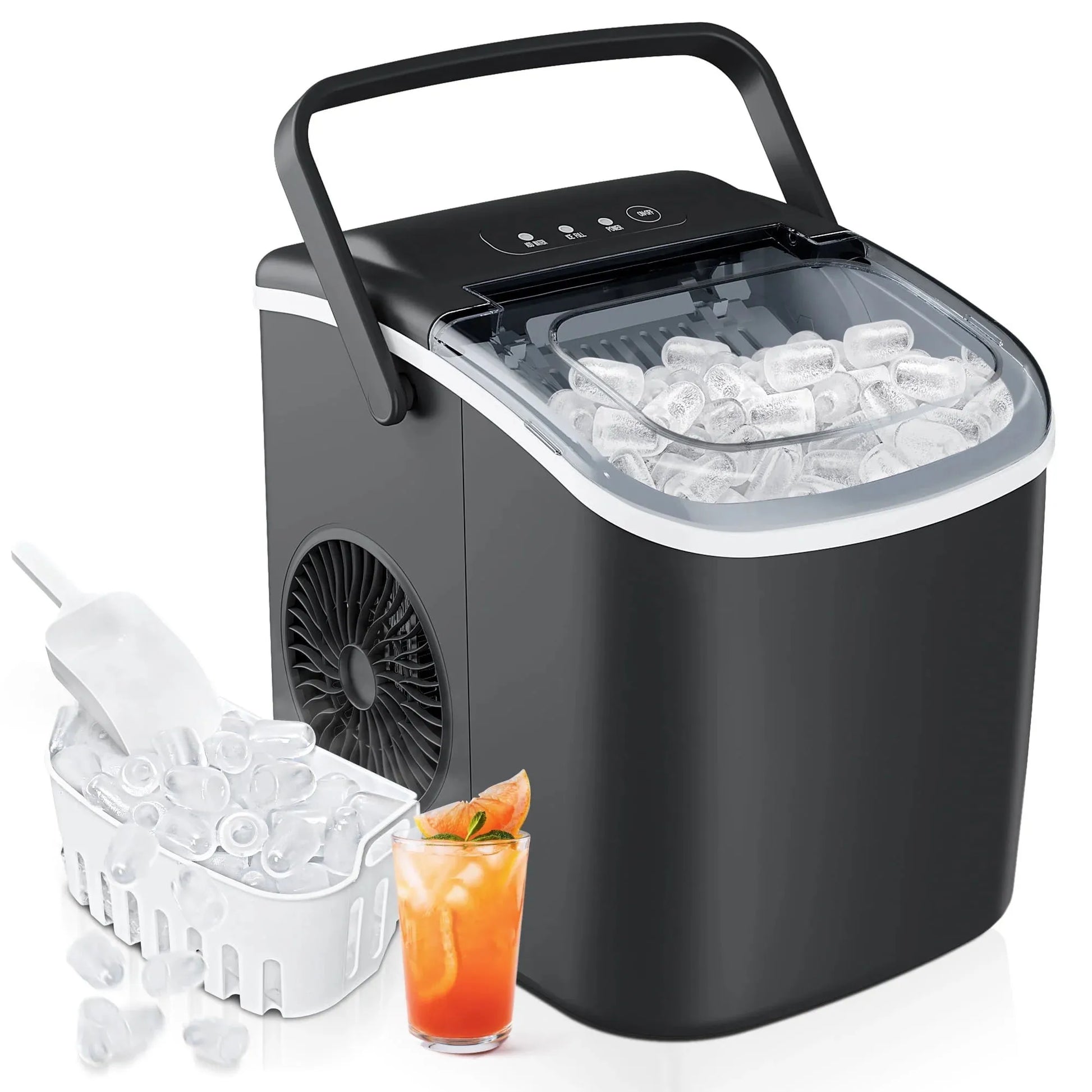 Bullet Shaped Ice Maker Auto Cleaning