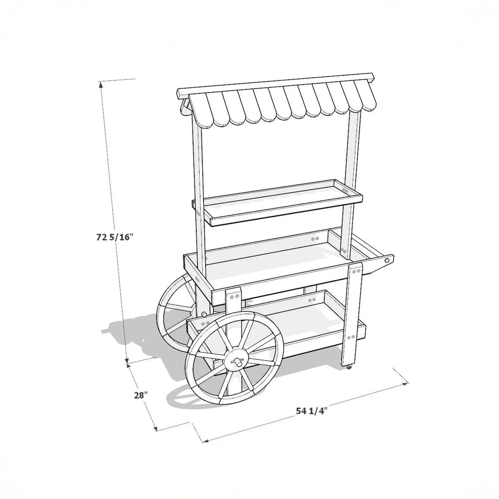 Lemonade Stand Drink Event Cart Printed Plans
