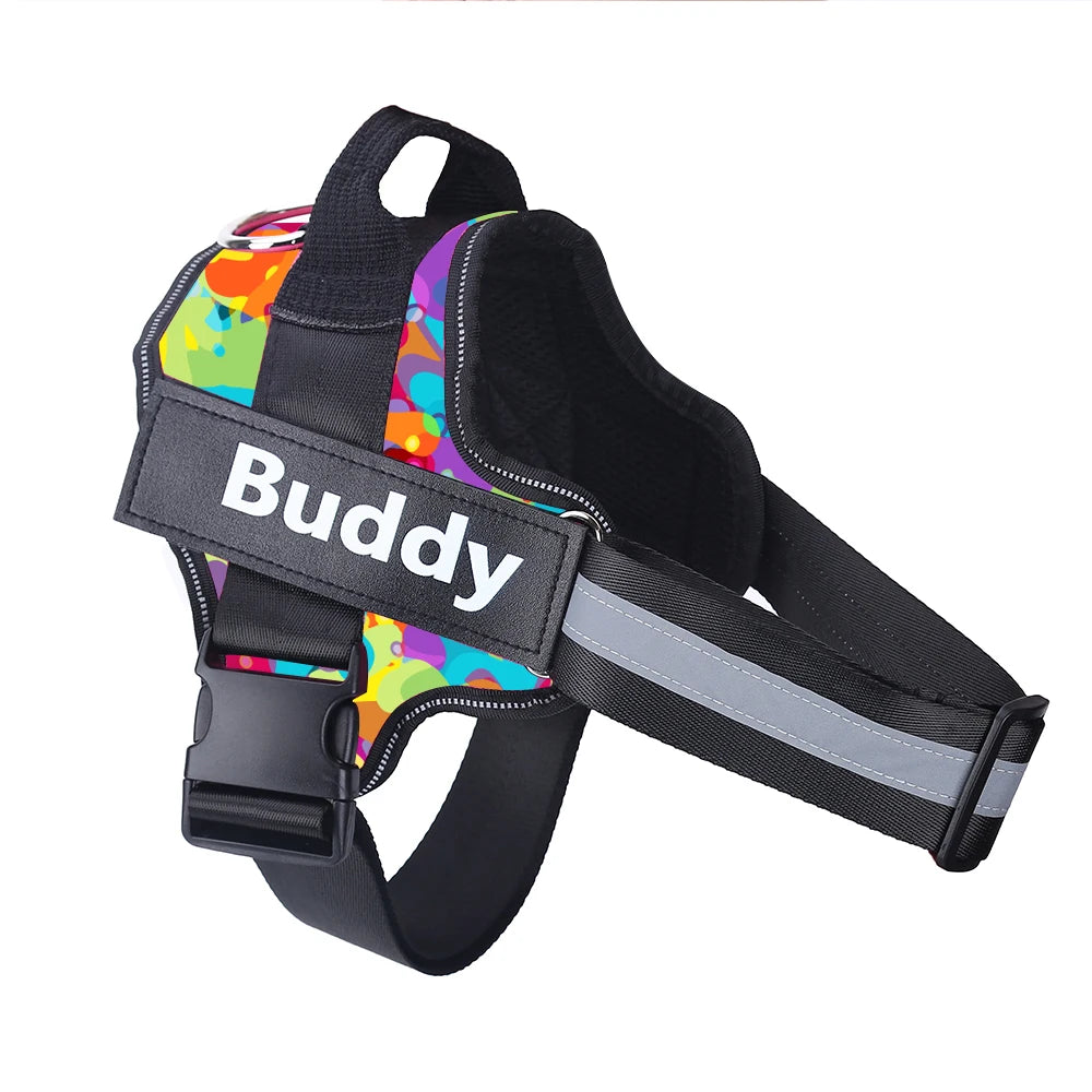Personalized NO-PULL Reflective Breathable Pet Harness Vest