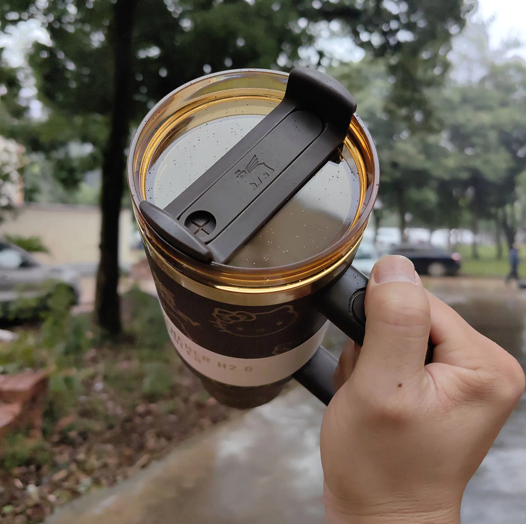 H2O Tumbler Handle Straw 40oz 3-Position Lid