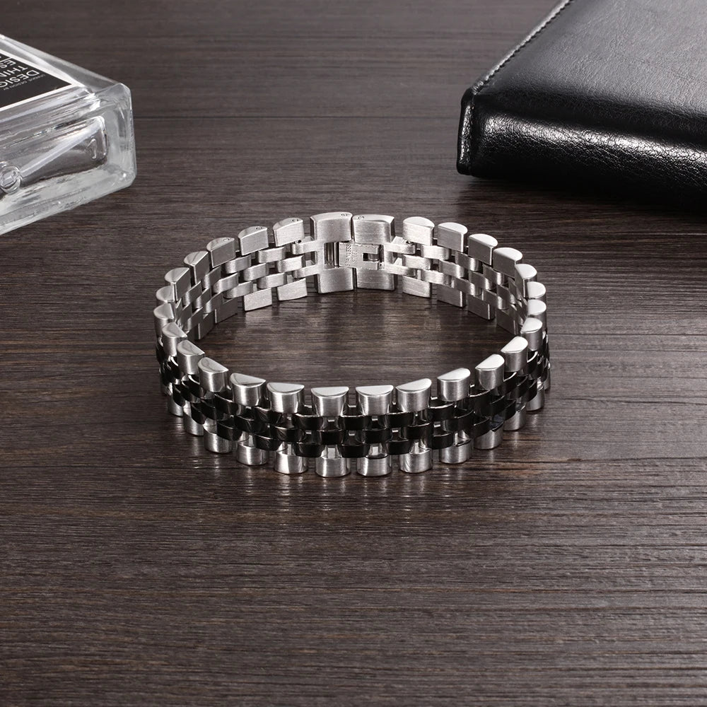 Luxury Stainless Steel Bracelet 200mm Men Jewelry
