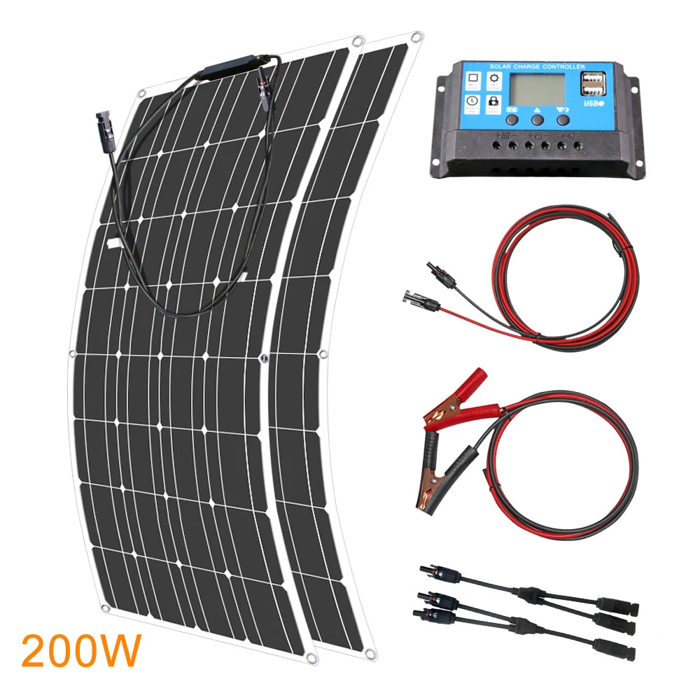 12V Flexible Solar Panel Waterproof Monocrystalline