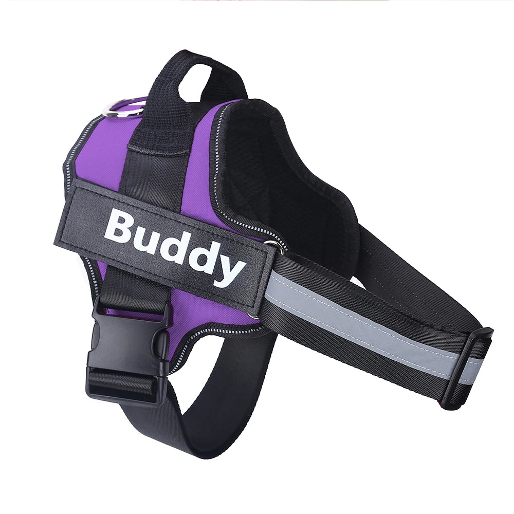 Personalized NO-PULL Reflective Breathable Pet Harness Vest