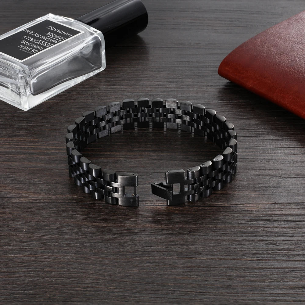 Luxury Stainless Steel Bracelet 200mm Men Jewelry