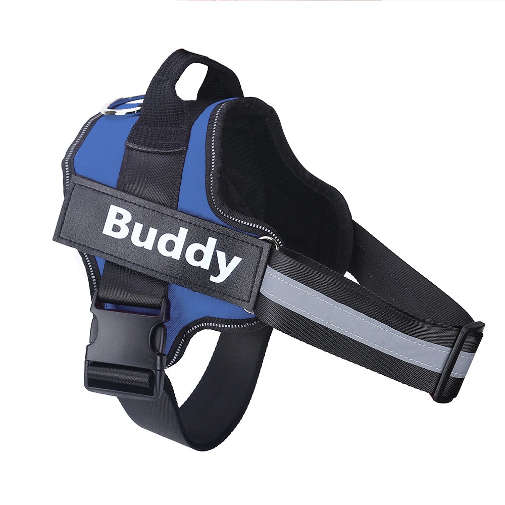Personalized NO-PULL Reflective Breathable Pet Harness Vest