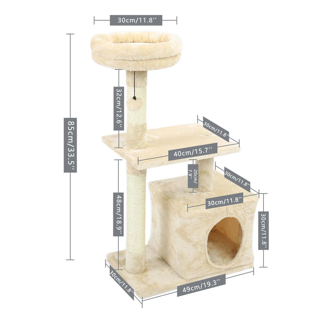 Unique Design Cat Scratcher Cat Toys Domestic Delivery Cat Climbing Frame Pet Supplies 2 Colors Kitten Play Toys Small Cat House