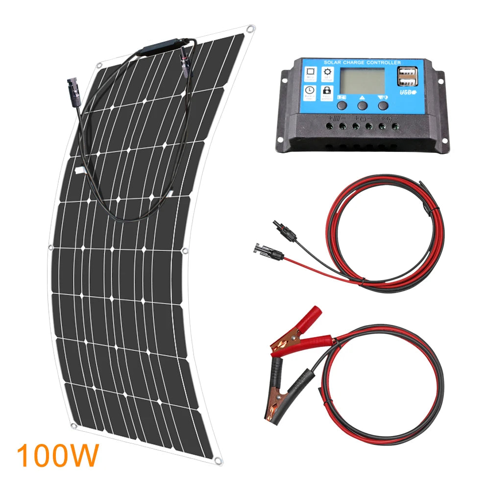 12V Flexible Solar Panel Waterproof Monocrystalline