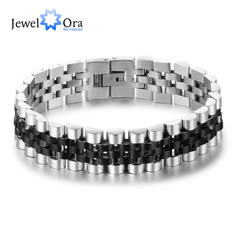 Luxury Stainless Steel Bracelet 200mm Men Jewelry
