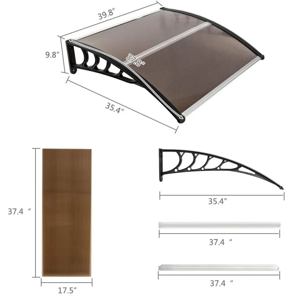 Outdoor Awning Canopy UV Rain Snow Sunlight