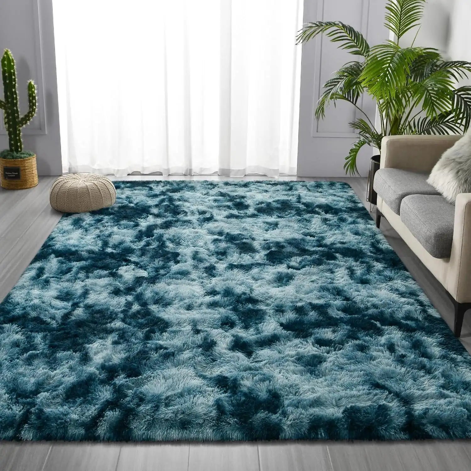 Super Soft Plush Tie Dye Velvet Rugs
