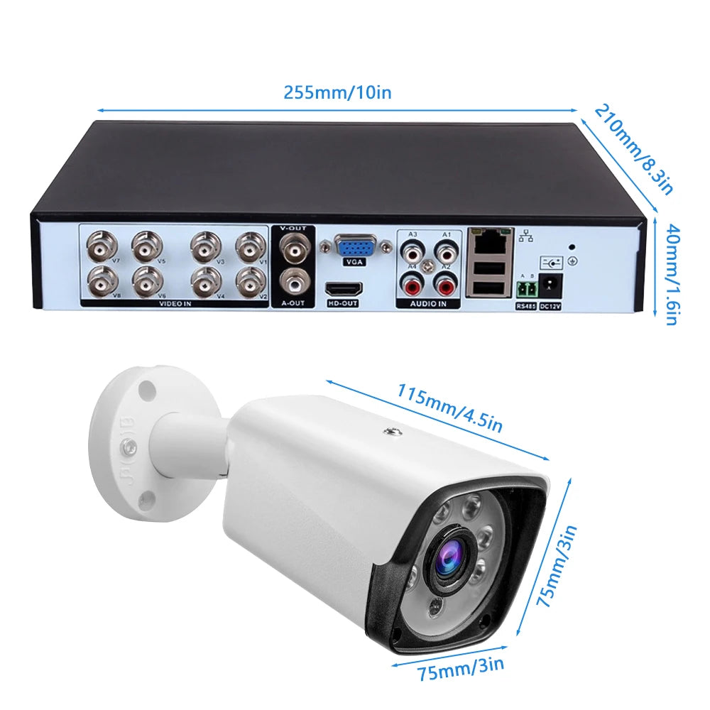 4K 5MP CCTV Camera Security System