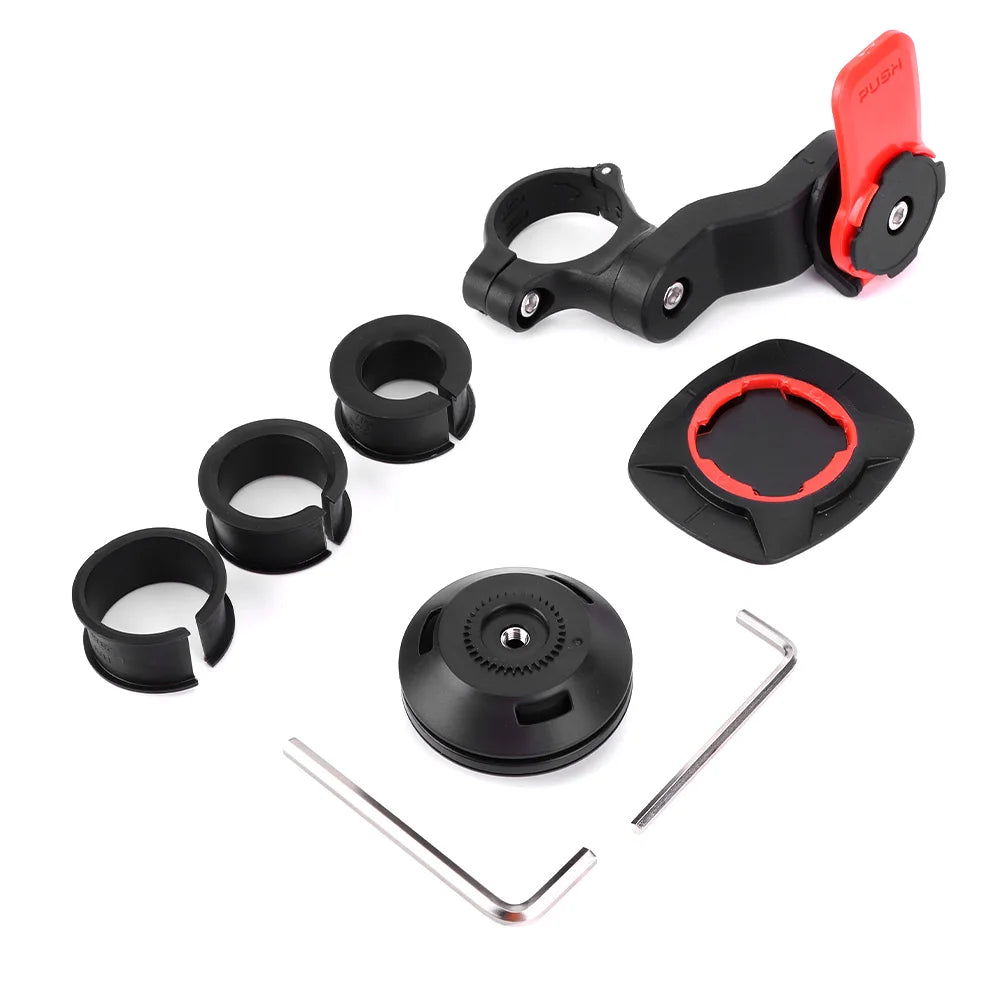 Motorcycle Bike Phone Holder Shock Absorber Quad Lock