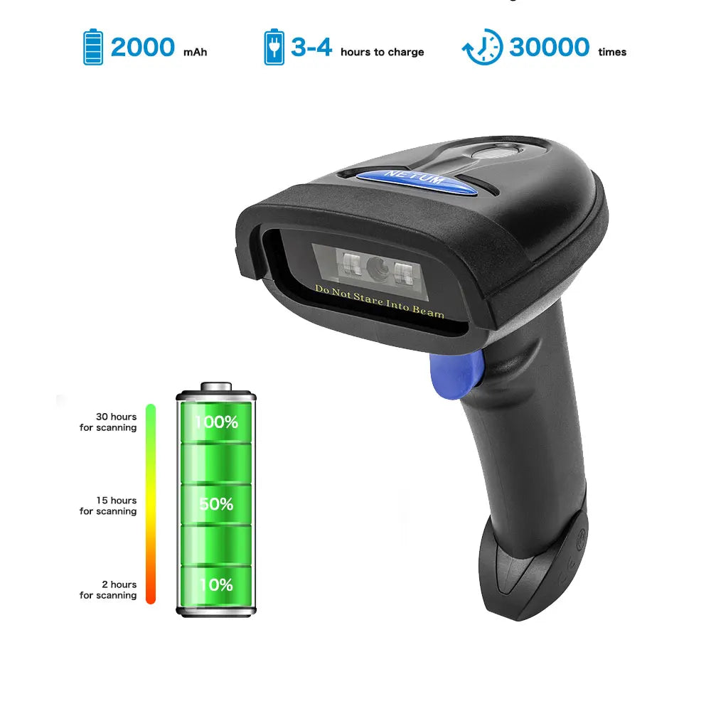 Bluetooth Wireless CCD Barcode Scanner