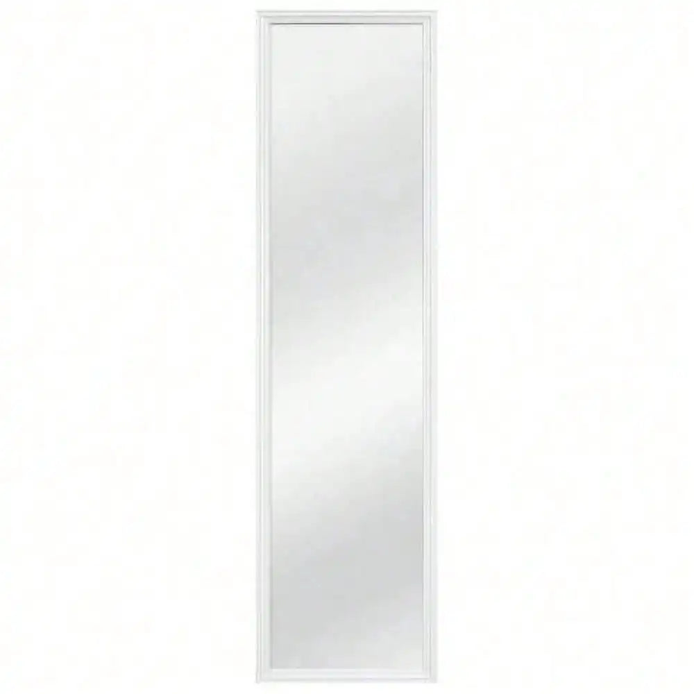 13x49 White Over Door Mirror