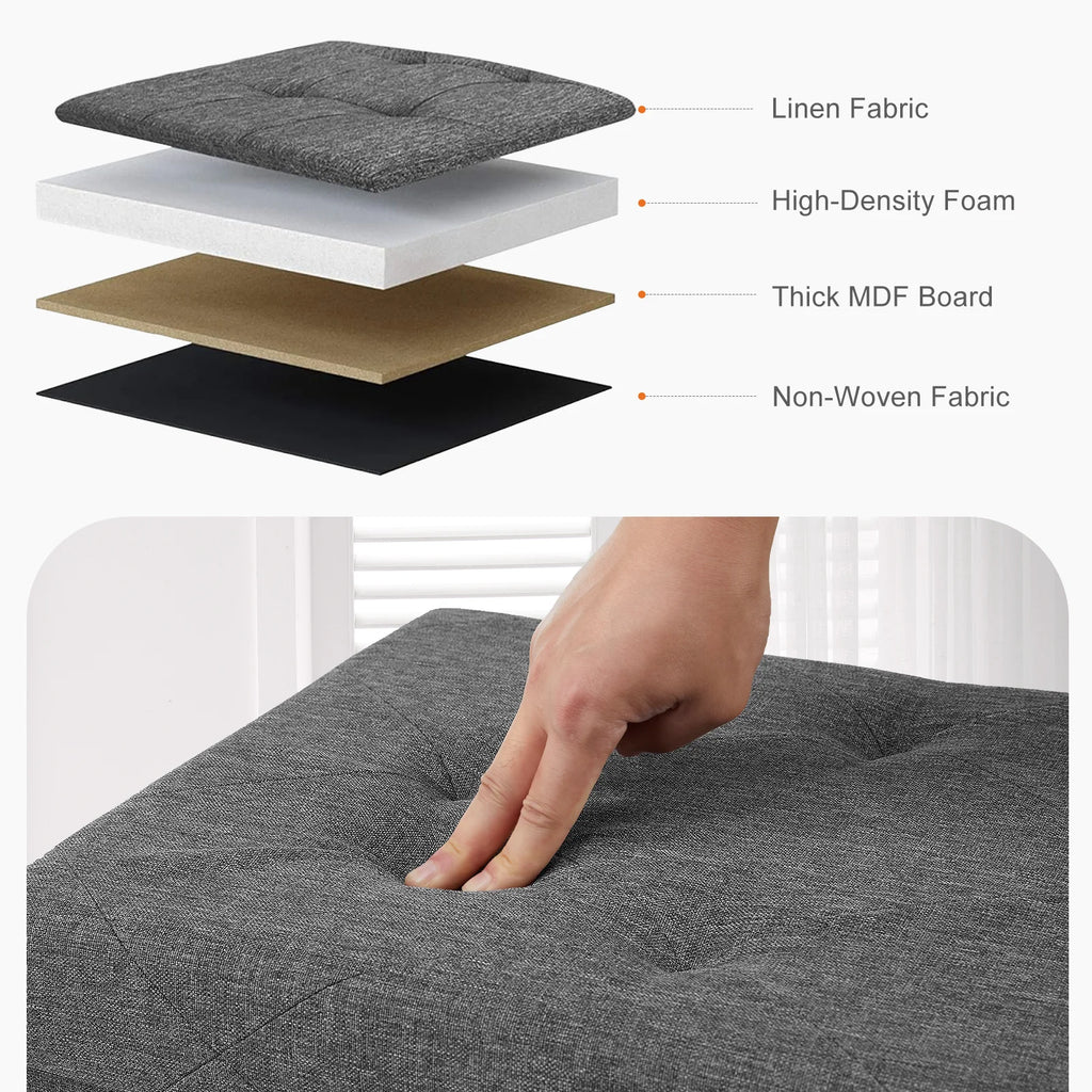 Hidden Storage Footstool Toy Box