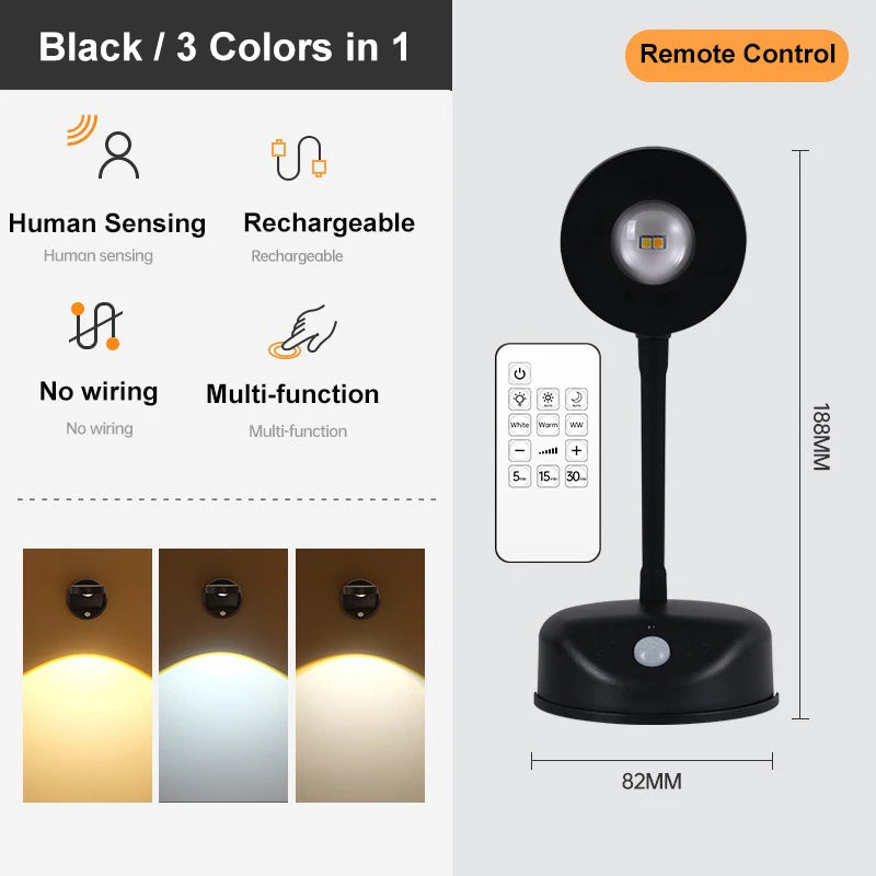 Intelligent Sensing Wireless Wall Lamp