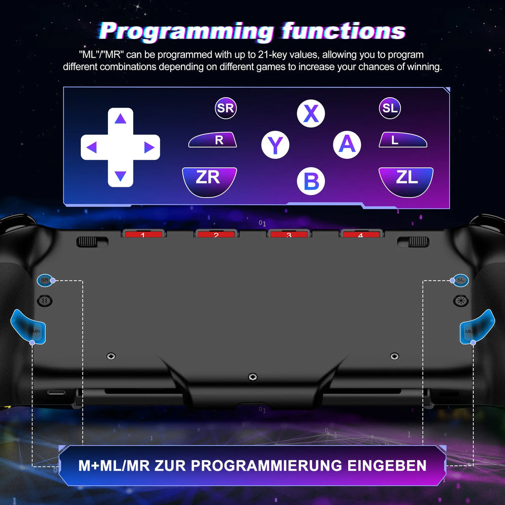 One-Piece Switch Controller Handheld Programmable Gamepad