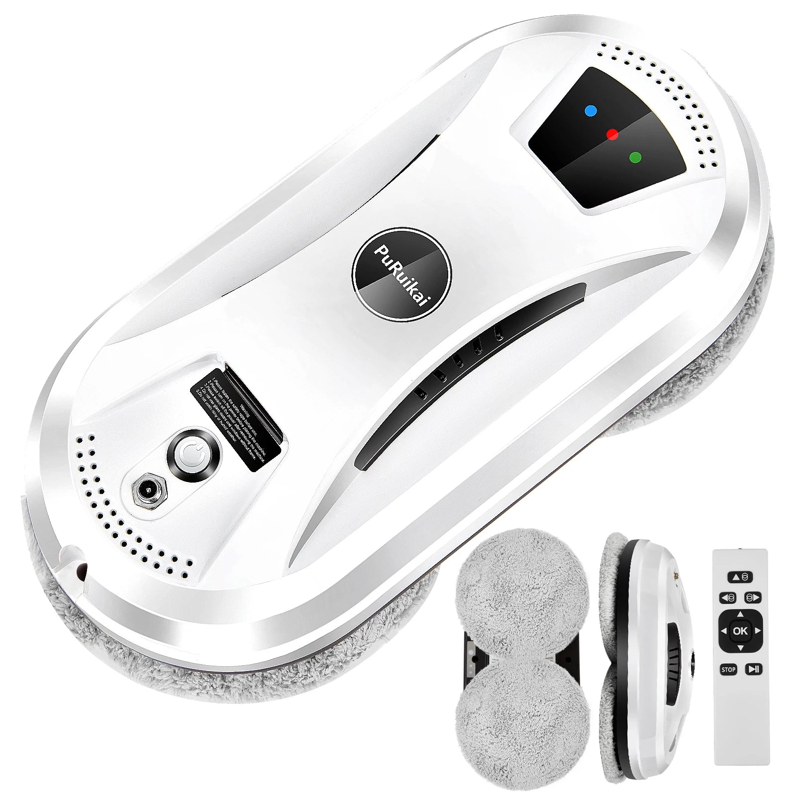 Ultra Thin Robot Window Cleaning Vacuum Remote