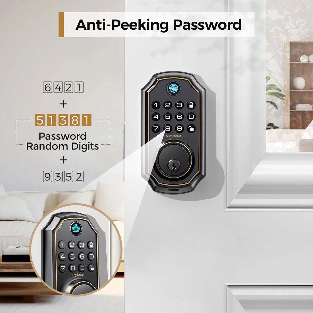 Keyless Entry Door Lock Smart Fingerprint