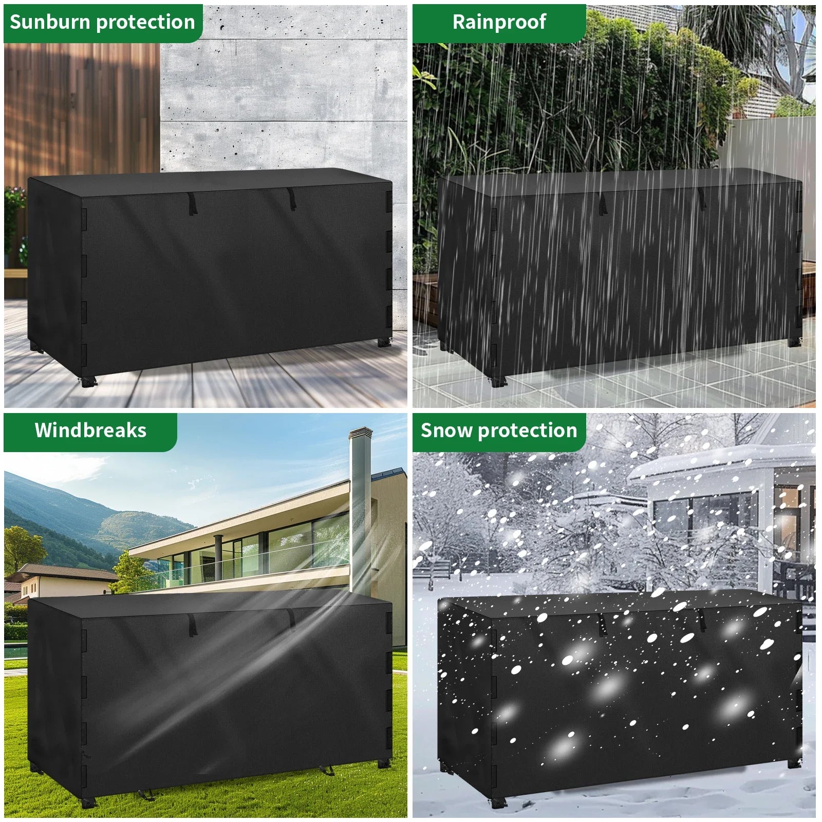 Outdoor Firewood Rack Cover Waterproof