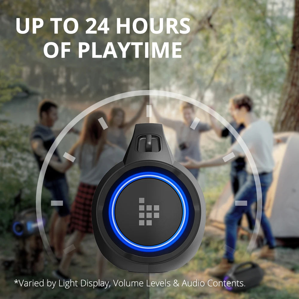 Powerful Portable Speaker Bluetooth 5.3 24-Hour Playtime