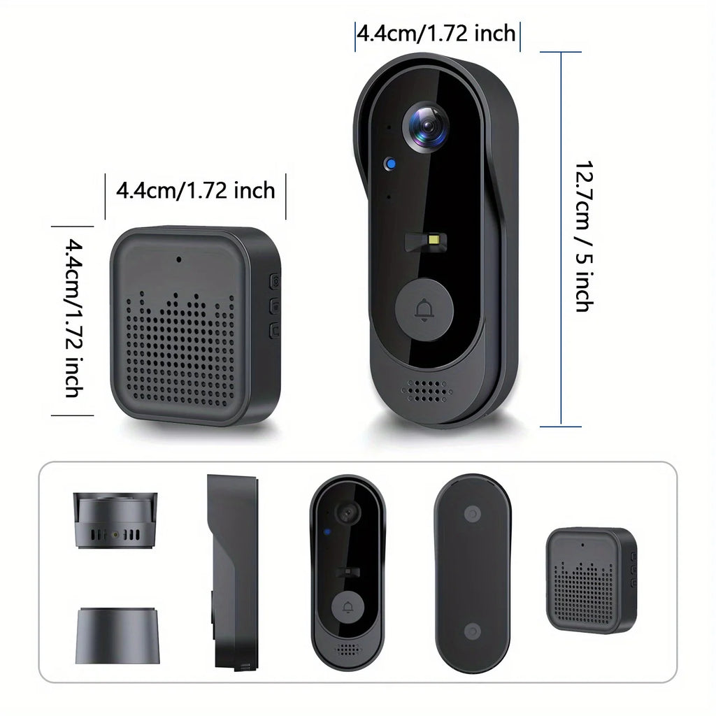 WiFi Smart Camera Doorbell Bidirectional HD Waterproof