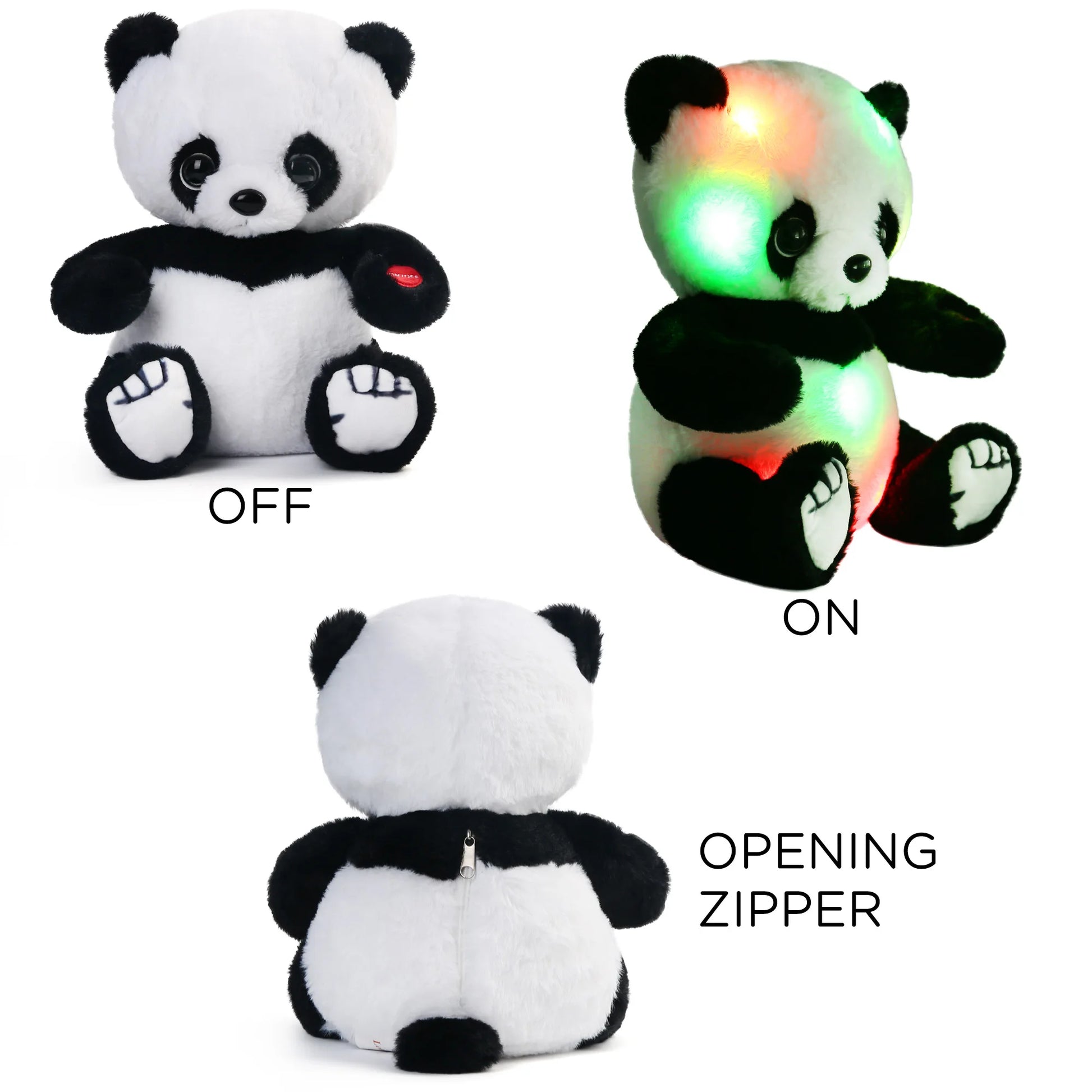 Light Up Panda Stuffed Animal