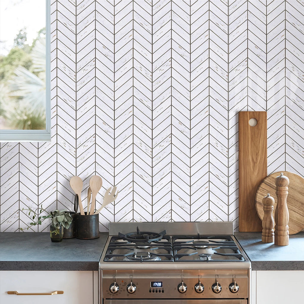 Faux Wood Grain Peel Stick Wall Panel