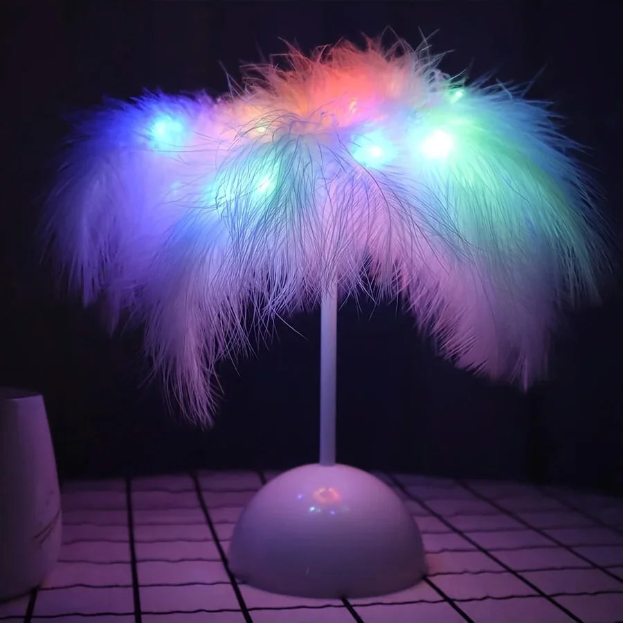 Creative Feather Table Lamp