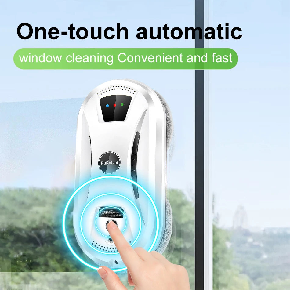 Ultra Thin Robot Window Cleaning Vacuum Remote