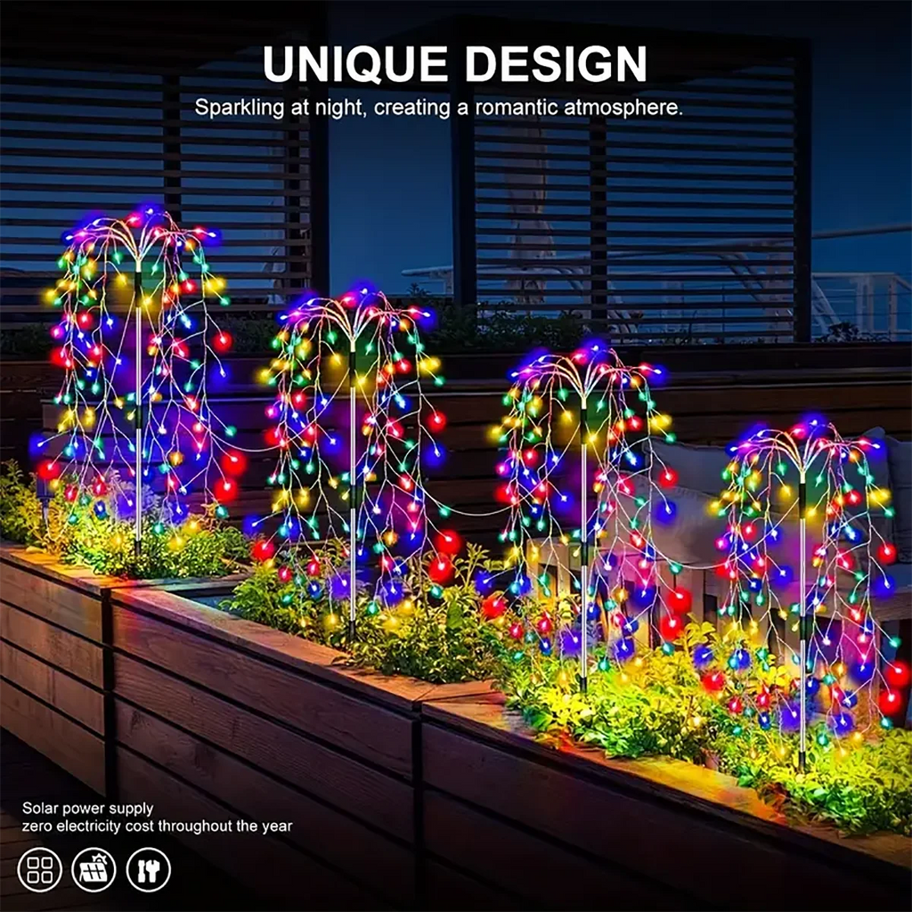 Christmas Solar Firecracker Fireworks Lights