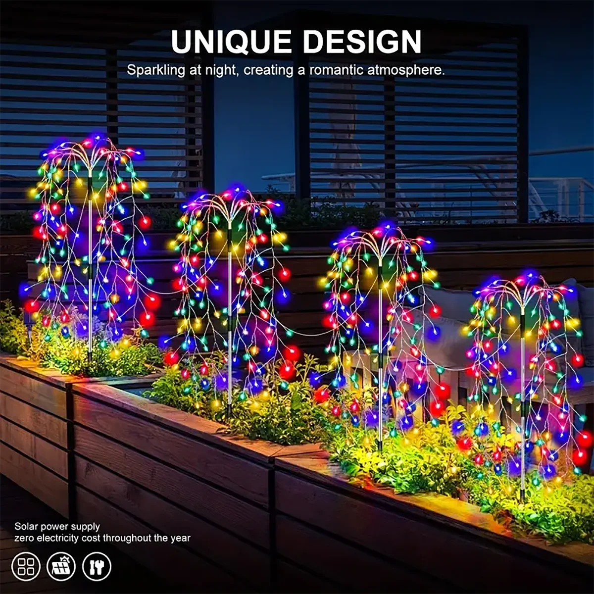 Christmas Solar Firecracker Fireworks Lights