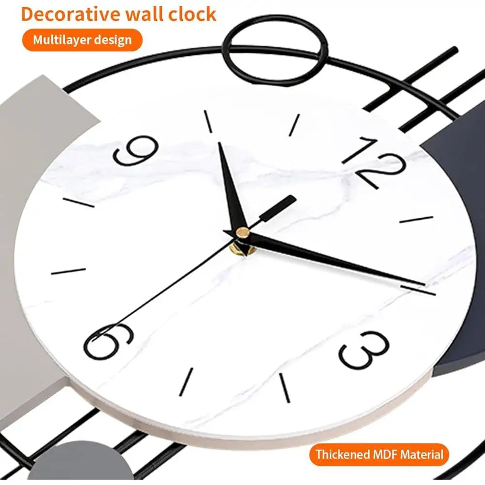 Silent Quartz Wall Clock Pendulum