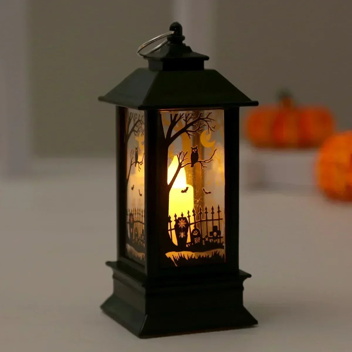 Witch Castle Ghost Pumpkin Dangling Candle Lights