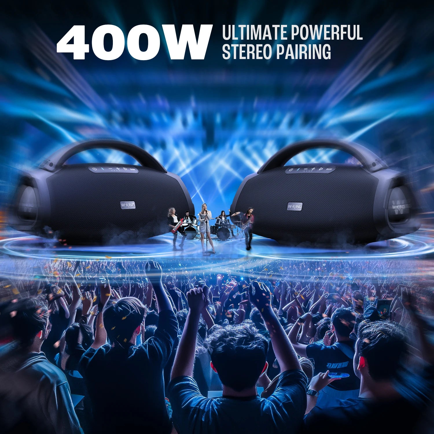 200W RMS Bluetooth Massive Bass Waterproof Speaker