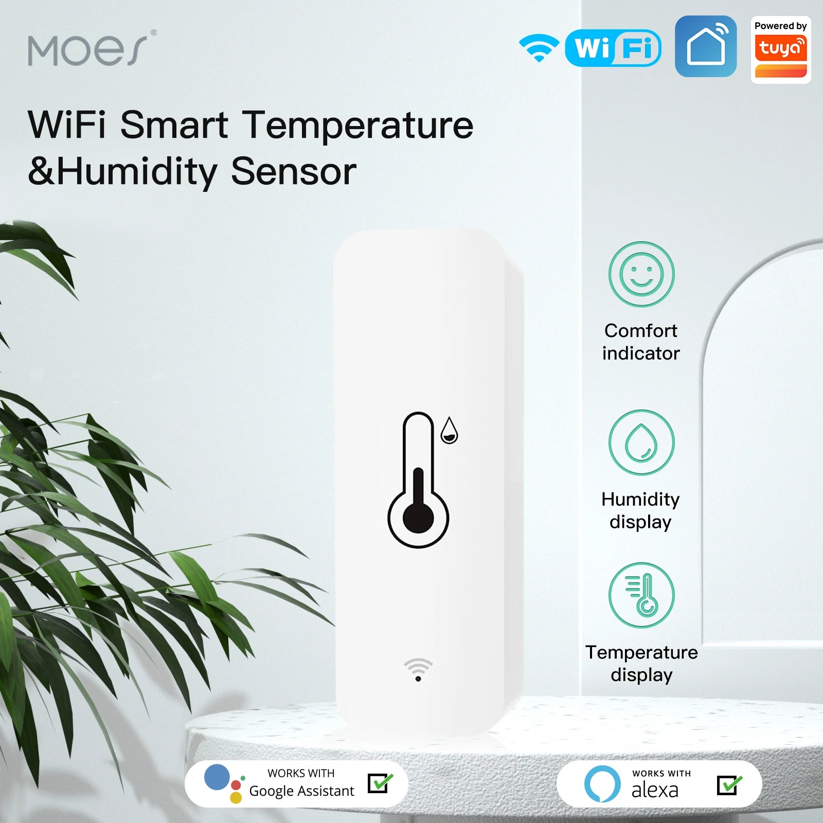 Smart WiFi Temperature Humidity Sensor