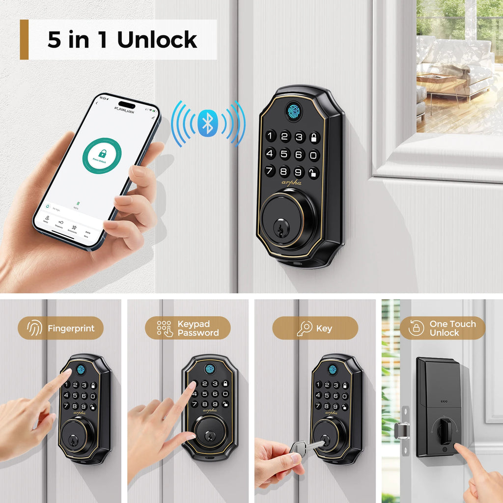Keyless Entry Door Lock Smart Fingerprint