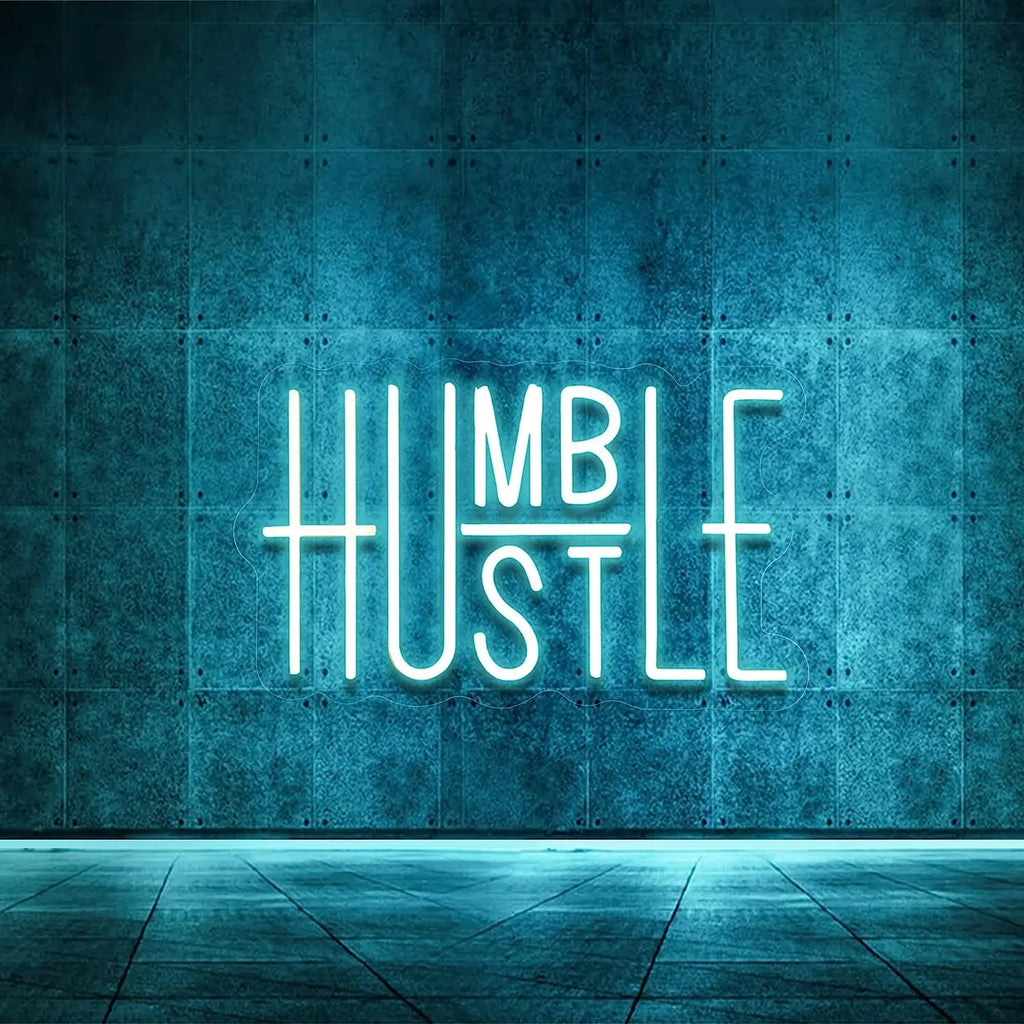 Hustle/Humble LED Neon Sign