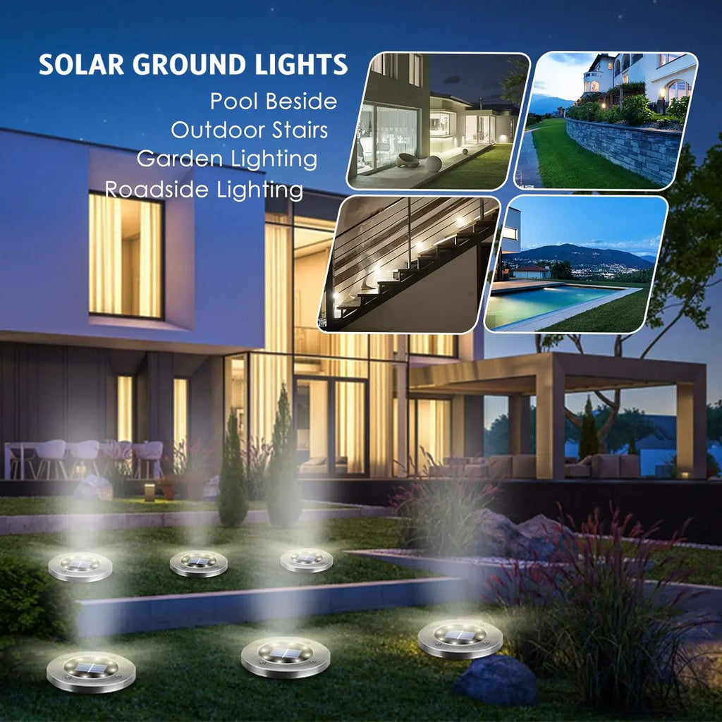 4/8pcs Outdoor Solar Landscape Lighting