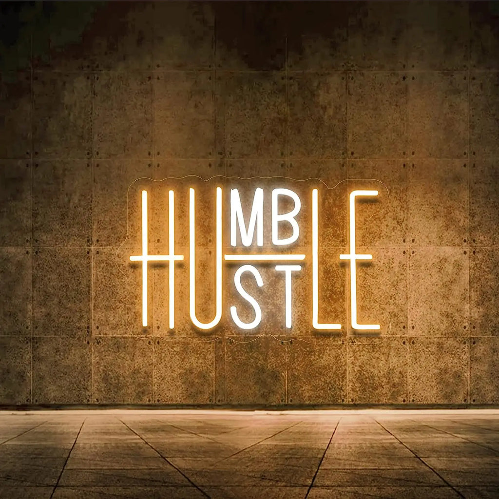 Hustle/Humble LED Neon Sign