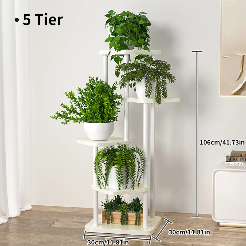 Tier Shelf Planter Rack Indoor Garden Balcony