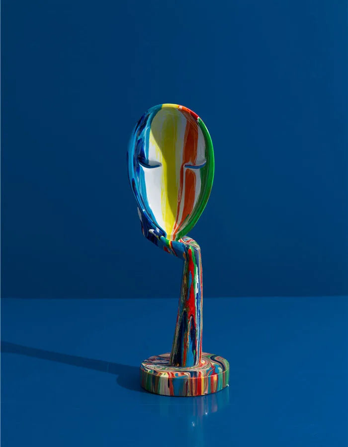 Modern Colorful Painted Abstract Mask