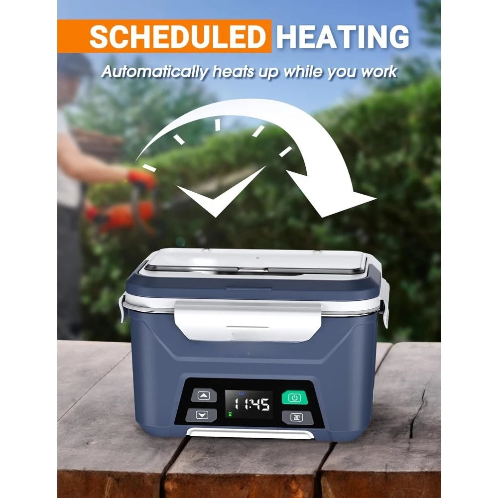 Rechargeable Heated Lunch Box Scheduled Heating