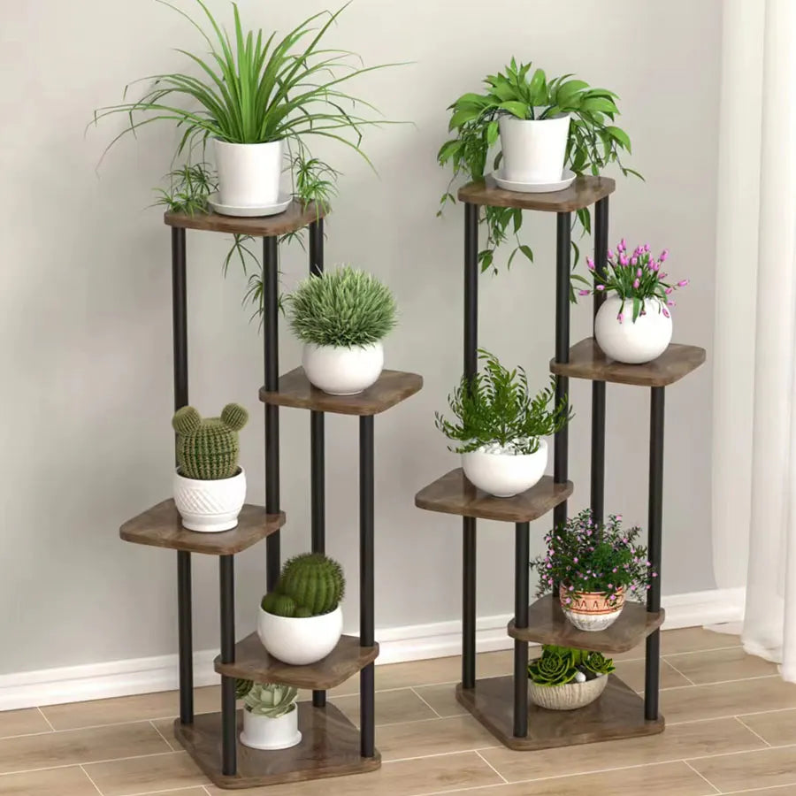 Tier Shelf Planter Rack Indoor Garden Balcony