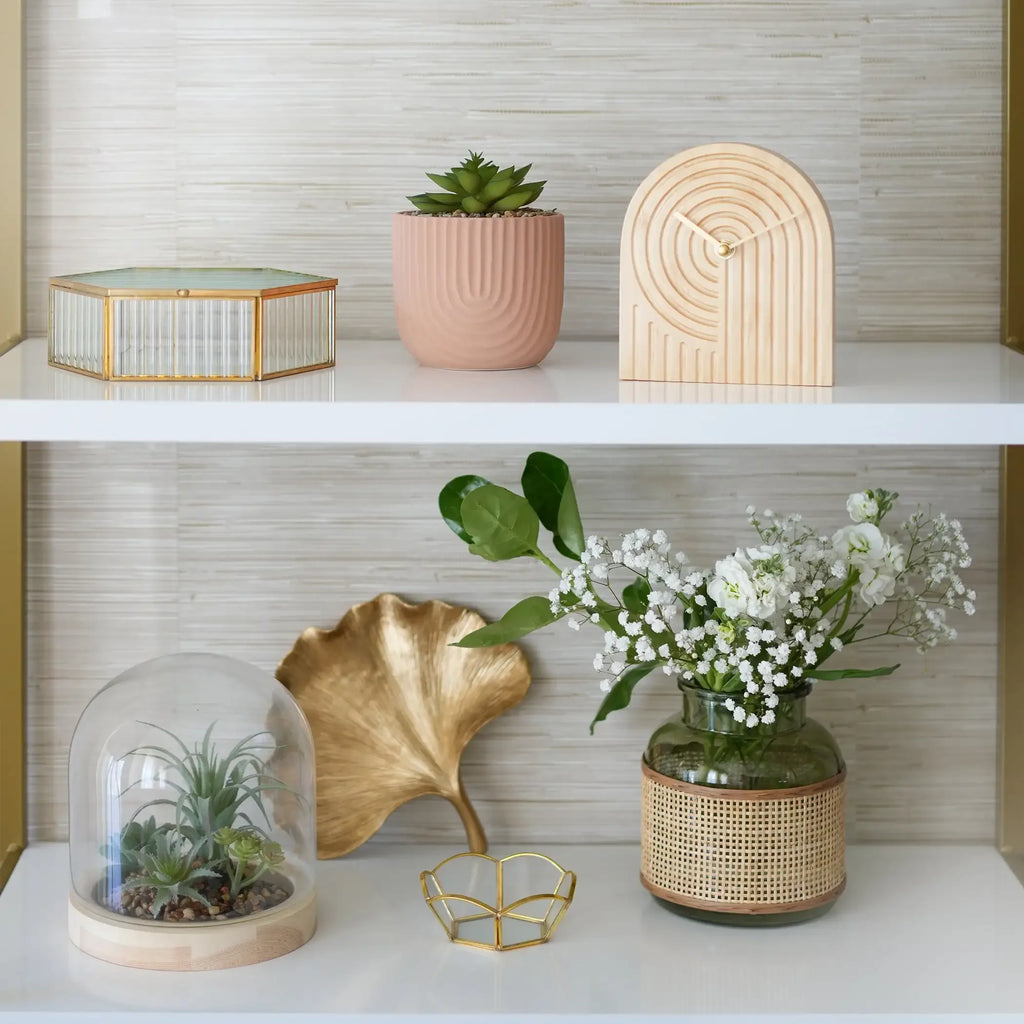 Leaf Shaped Gold Trinket Tray