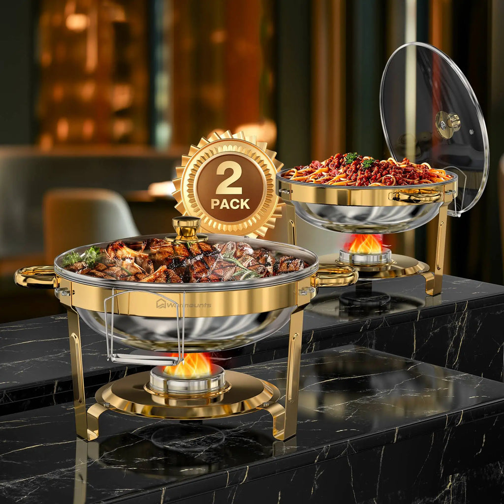 Chafing Dishes 5qt Round Stainless Steel