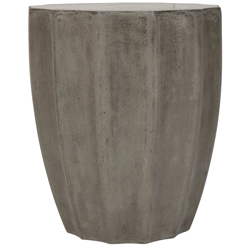 Modern Concrete Accent Stool Table Patio Garden