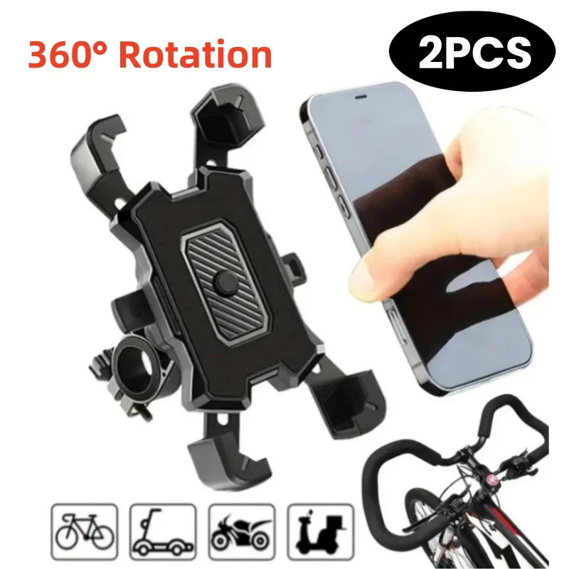 360° Bike/Motorcycle Phone Mount Shockproof Anti-Slip
