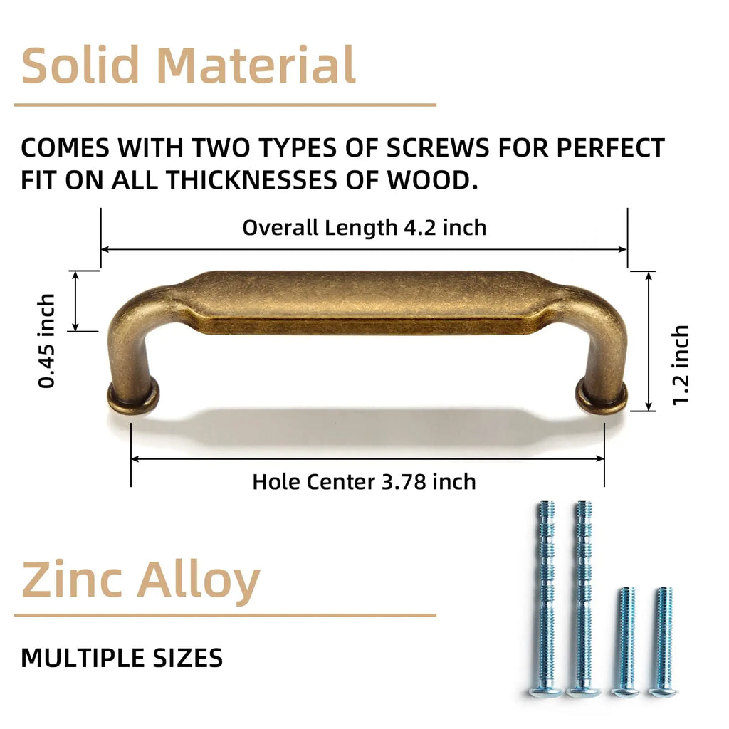 Retro Furniture Long Handle Cabinet Pulls Drawer Dresser Bronze Antique Knob Rustic Handle Kitchen Cabinet Knobs and Handles