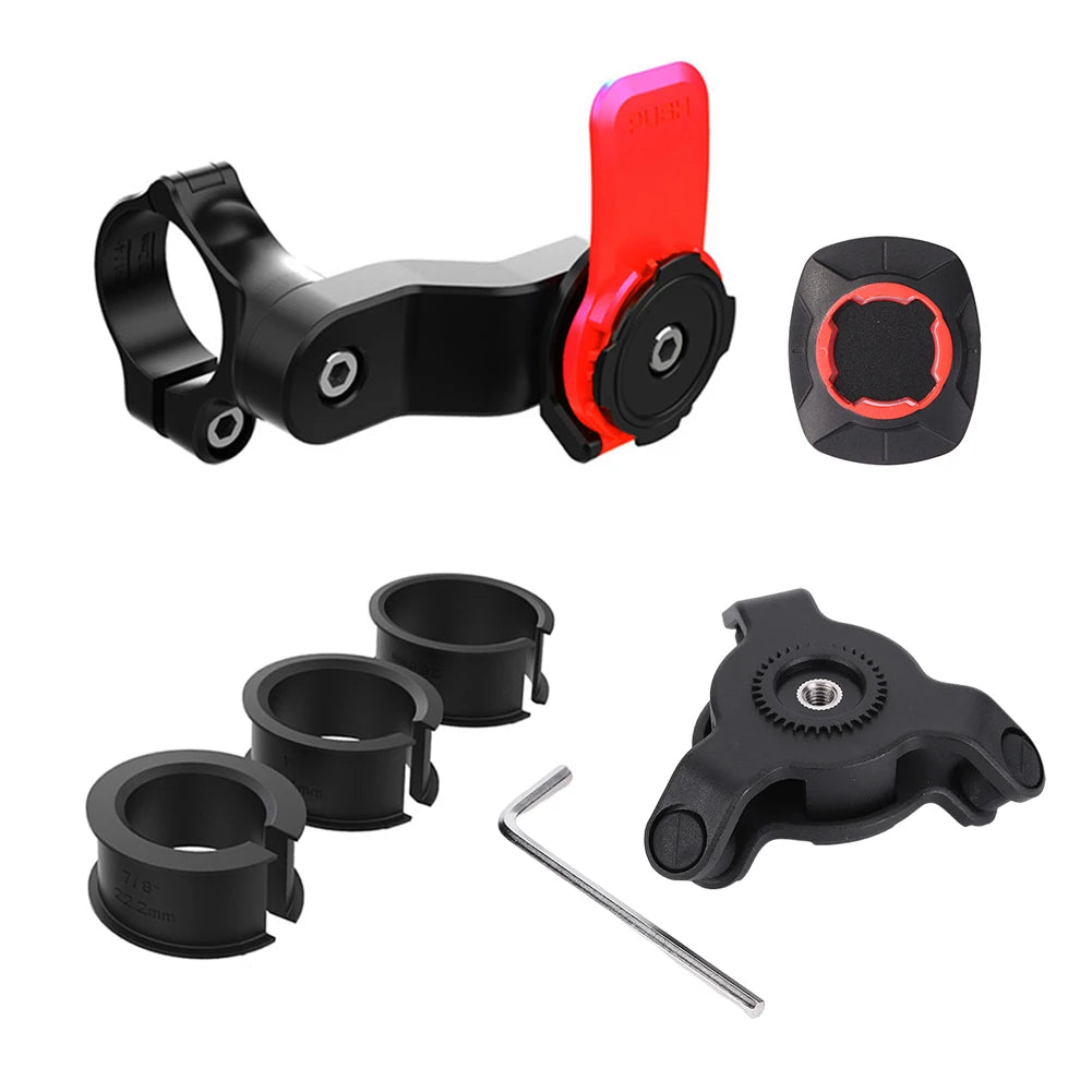Motorcycle Bike Phone Holder Shock Absorber Quad Lock